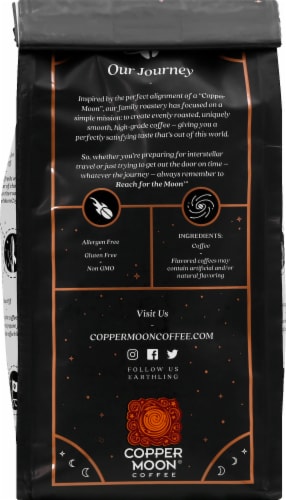 Copper Moon® Dark Sky Dark Roast Ground Coffee Perspective: back