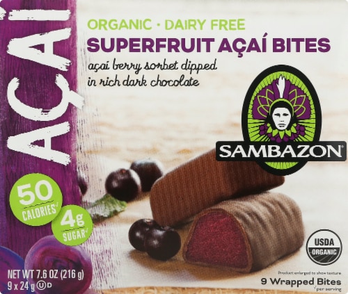 Sambazon® Superfruit Acai Bites Perspective: back