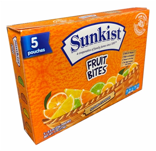 Sunkist® Sour Citrus Fruit Bites Perspective: back