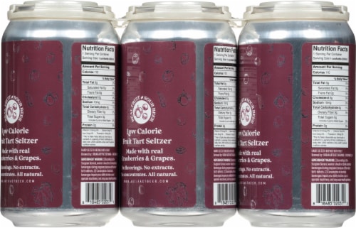 Urban Artifact Cranberry & Grape Fruit Tart Spiked Seltzer Perspective: back