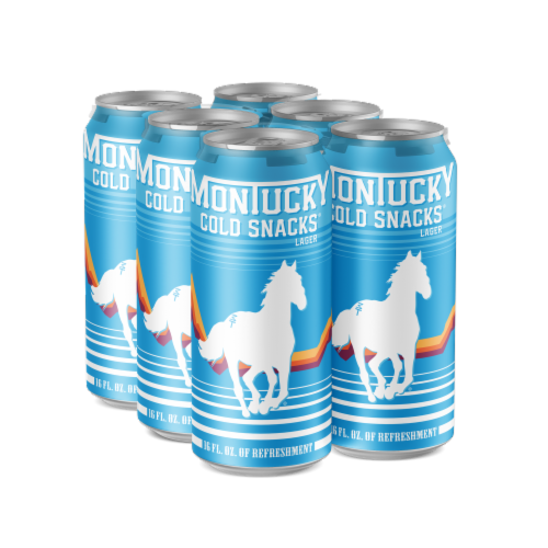 Montucky Cold Snacks Lager Beer Perspective: back