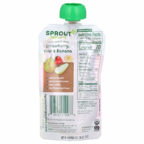 Sprout 2 Strawberry Pear Banana Perspective: back