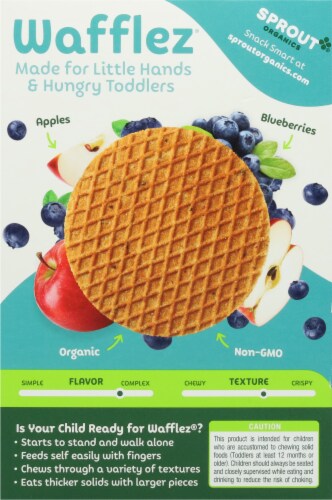 Sprout® Organic Blueberry Apple Wafflez® Snack Perspective: back