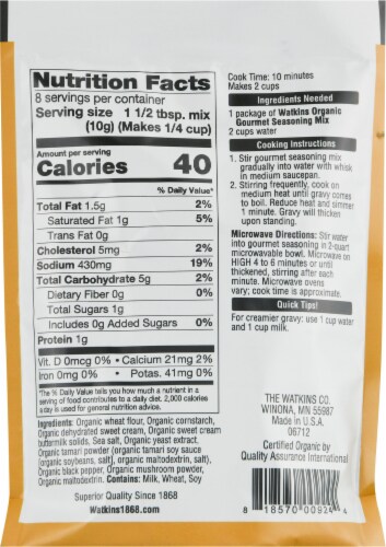 Watkins 310171 2.64 oz Seasoning Mix Country Gravy Gourmet - Pack of 12 Perspective: back