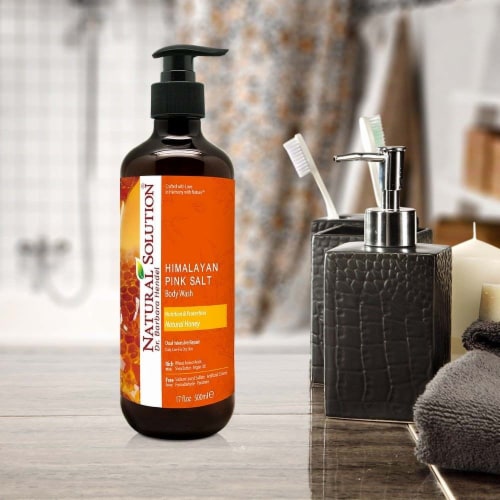 Natural Solution Body Wash, Daily Care for All Skin Types, Natural Honey - Pack of 6 Perspective: back