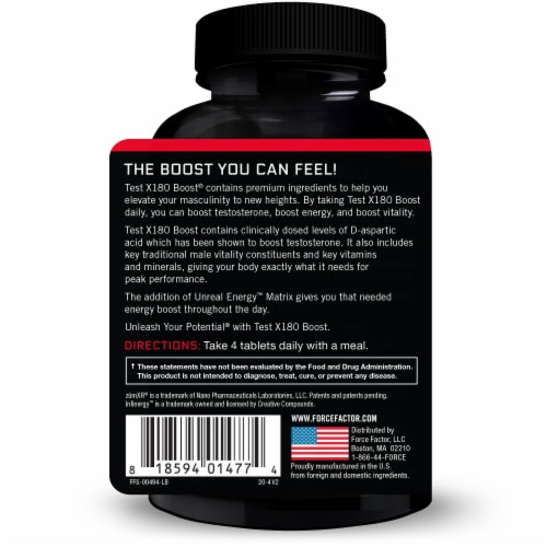 Force Factor Testosterone Booster Perspective: back