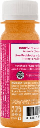 Suja Organic Vitamin C & Probiotics Juice Shot Perspective: back