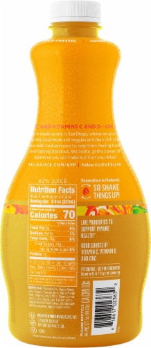Suja Organic Citrus Immunity Cold-Pressed Juice Perspective: back