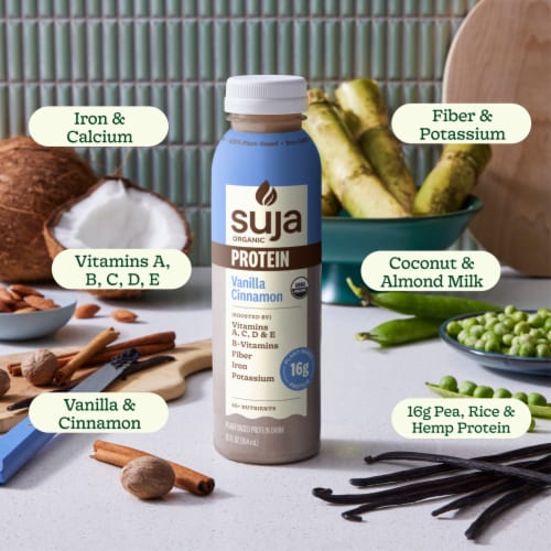 Suja Organic Vanilla Cinnamon Protein Shake Perspective: back