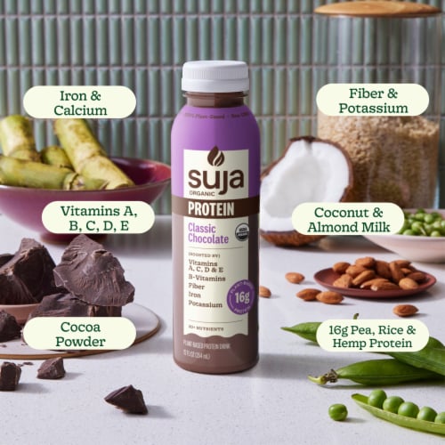 Suja Organic Classic Chocolate Protein Shake Perspective: back