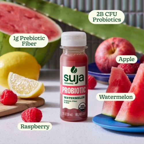 Suja Organic Probiotic Watermelon Wellness Shot Perspective: back