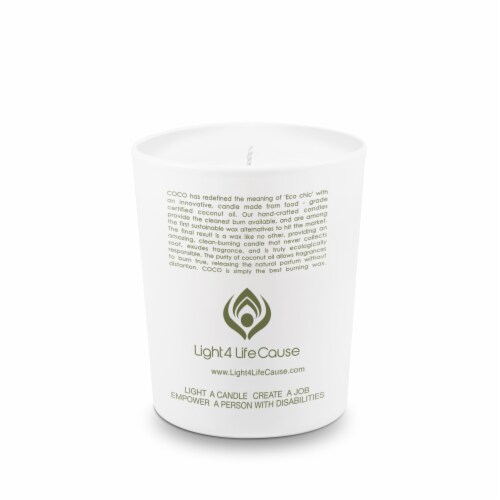 Stone Candles Santal Coconut Candle Perspective: back