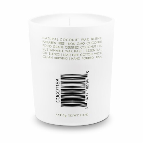 Stone Candles Santal Coconut Wax Candle Perspective: back