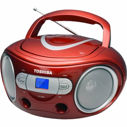 Toshiba TYCRS9RED Portable CD Boombox with AM/FM Radio Red, 1 Kroger
