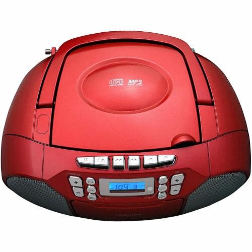 Toshiba TYCMK39RED CD-RW/CD-R/CD-DA Boombox with AM/FM Radio - Red, 1 - Harris Teeter Toshiba TYCMK39RED CD-RW/CD-R/CD-DA Boombox with AM/FM Radio - Red, 1 - Harris Teeter