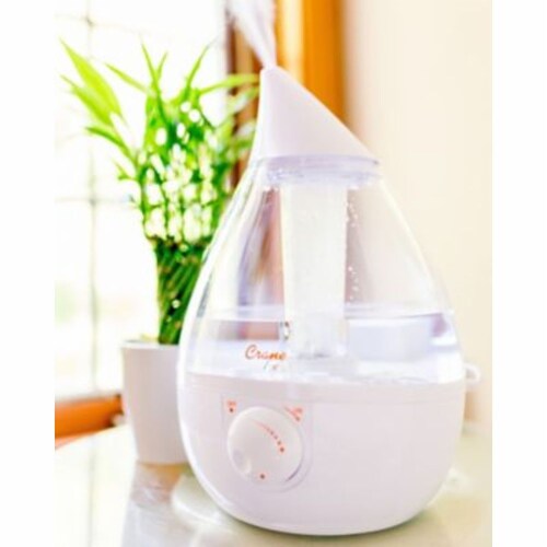 Crane Drop Cool Mist Humidifier - Clear/White Perspective: back