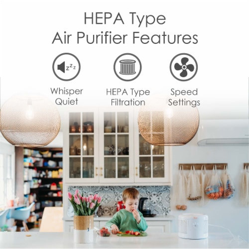 Crane HEPA Air Purifier Perspective: back