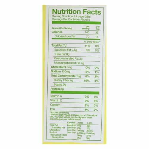 Angie's Kettle Corn Boom Chicka Pop Sea Salt Popcorn - Case of 12 - 4.8 oz. Perspective: back