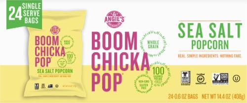 Boom Chicka Pop® Sea Salt Popcorn Perspective: back
