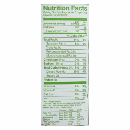 Angie's Kettle Corn Boom Chicka Pop Sea Salt Popcorn - Case of 12 - 1.25 oz. Perspective: back