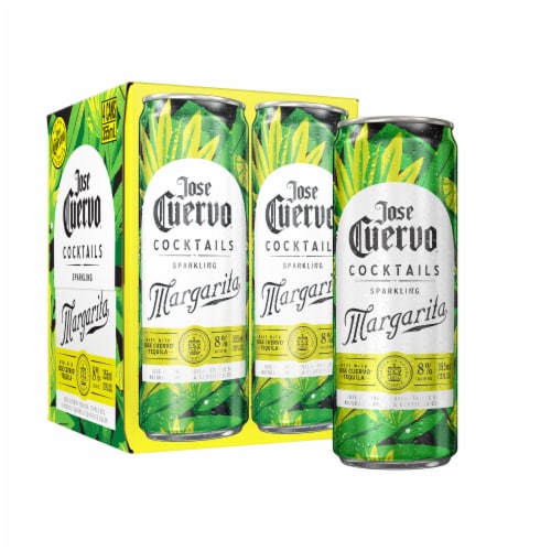 Jose Cuervo® Sparkling Margarita Classic Lime Prepared Ready to Drink Cocktails Perspective: back