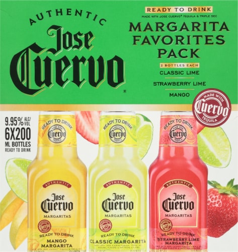 Jose Cuervo® Authentic Margarita Favorites Pack Ready To Drink Prepared Cocktails Perspective: back