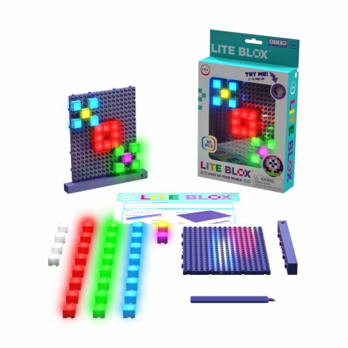 E-Blox Lite Blox LED Building Block Set Perspective: back