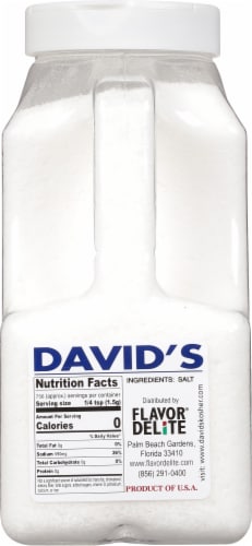 David's Kosher Sea Salt Perspective: back