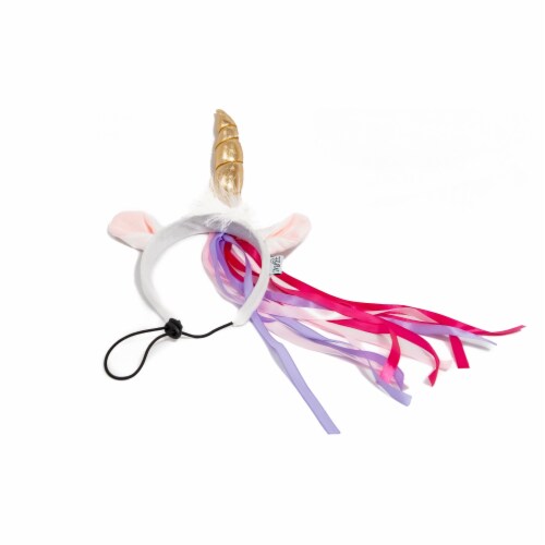 Midlee Dog Unicorn Horn Headband Halloween Costume Perspective: back
