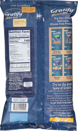 Gratify® Gluten Free Pretzel Everything Thins Perspective: back