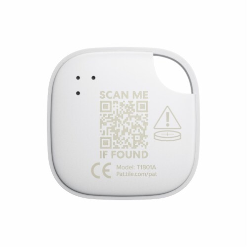 Tile Life 360 Tile Mate Tracker - White Perspective: back