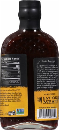 Rufus Teague Honey Sweet BBQ Sauce Perspective: back