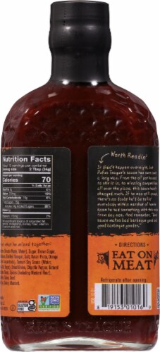 Rufus Teague Touch O' Heat BBQ Sauce Perspective: back