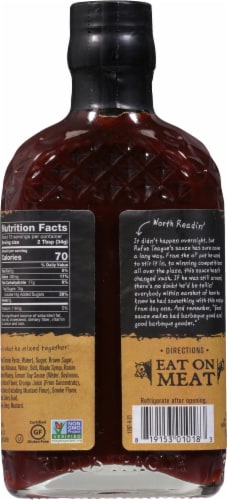 Rufus Teague Whiskey Maple BBQ Sauce Perspective: back