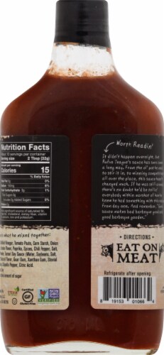Rufus Teague® Sugar-Free Slim N' Sweet BBQ Sauce Perspective: back