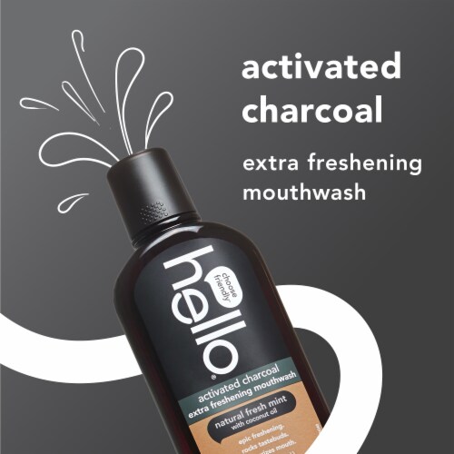 hello Activated Charcoal Extra Freshening Mouthwash Alcohol Free Perspective: back