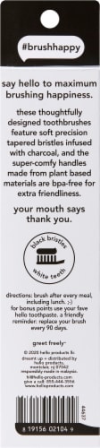 Hello Charcoal Infused Toothbrush Pack Perspective: back