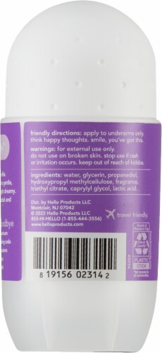 Hello® Lavender Vanilla Roll-On Deodorant Perspective: back