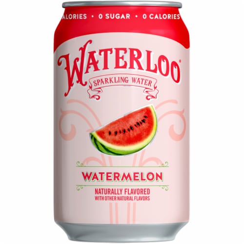 Waterloo® Watermelon Sparkling Water Perspective: back
