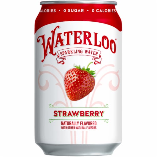 Waterloo Strawberry Sparkling Water Perspective: back