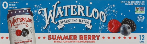 Waterloo® Summer Berry Flavored Sparkling Water Cans