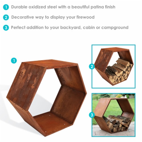 Sunnydaze log rack 2025