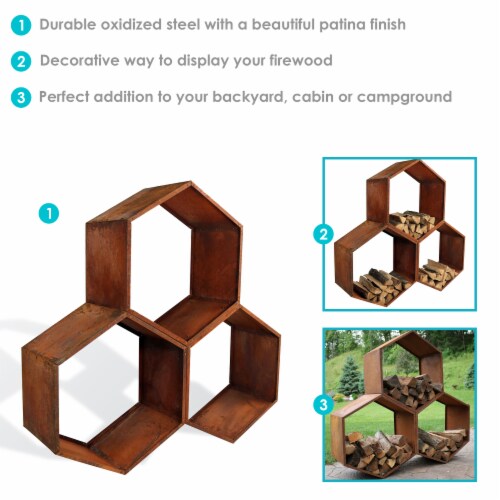Hexagon sales firewood holder