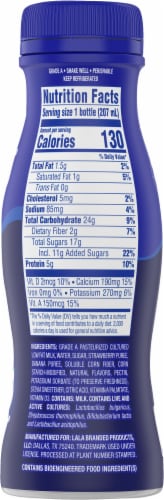 LaLa® Strawberry Banana Probiotic Yogurt Smoothie Drink Perspective: back