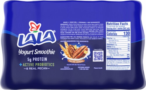 LaLa® Pecan Cereal Probiotic Yogurt Smoothies Perspective: back