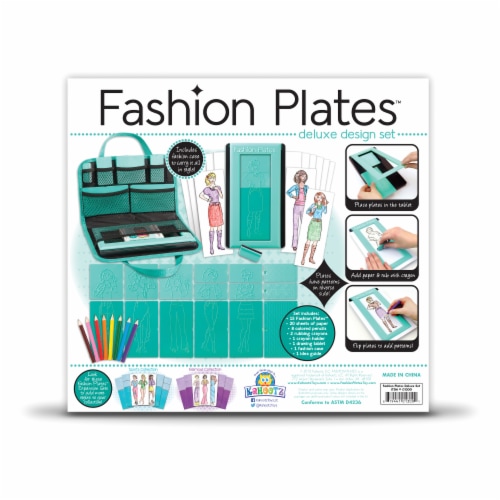Fashion Plates Classic Styles Mix & Match Fashion Drawing Set Perspective: back