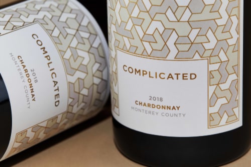 Complicated Monterey County Chardonnay White Wine Perspective: back