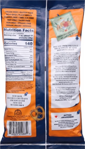 Savor by Suzie Lil' Bit Spicy Grain-Free Pretzels Perspective: back