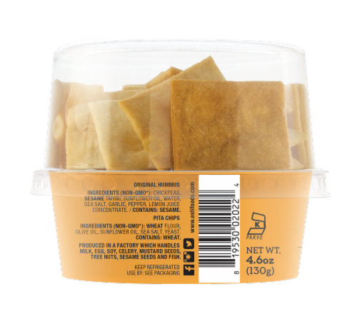 Esti® Original Hummus & Pita Chips Perspective: back