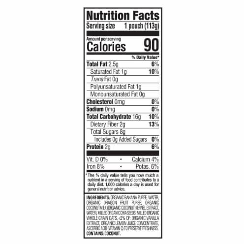 Happy Tots® Stage 4 Organic Dairy Free Super Morning Blend Baby Food Pouches Perspective: back